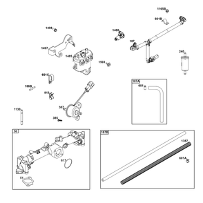 Part Location Diagram of 84006983 Murray LINE, FUEL 3/16-INCH ID X 15.0